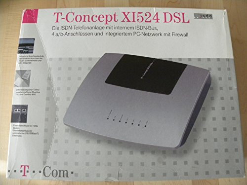 Telekom T-Concept XI524 DSL ISDN-TK Anlage mit DSL-Router Schwarzblau/Silber