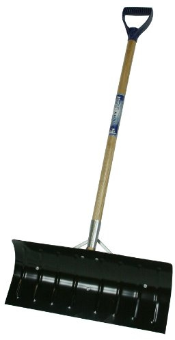 True Temper 1639300 Steel Snow Pusher with D-Grip Hardwood Handle