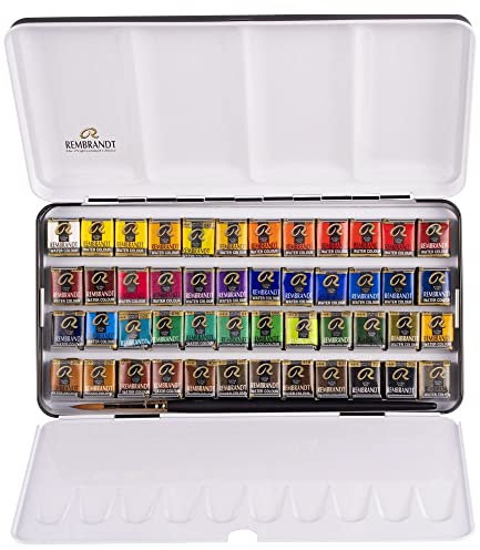 Rembrandt Watercolour Metal Deluxe Set of 48 Half Pans