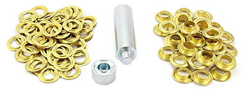 Einschlagstempel Einschlagwerkzeug 8 mm 50 Ösen Messing Ösenwerkzeug Messingösen