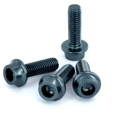 A2Z WB-4 Anodized Water Bottle Cage Bolts (4-Piece) - Grey