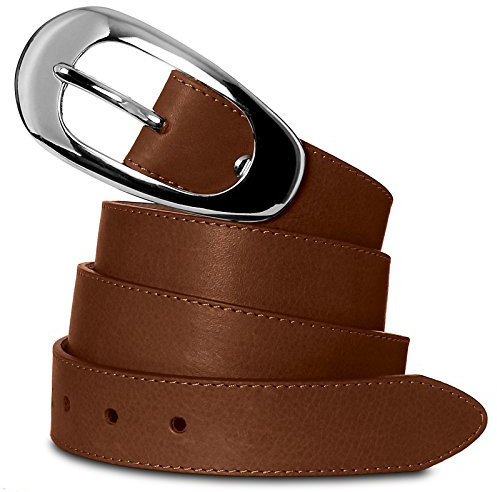 Caspar GU236 eleganter Damengürtel, Gürtelgröße:80, Farbe:marone