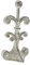 Fleur De Lis Gusseiserner Türstopper - Dekorativer Lilien Türstopper Keil mit gepolstertem, kratzfestem Filzboden - Vintage Design