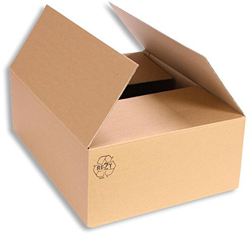 Faltkarton Versandkarton 435 x 263 x 185 mm Verpackung Kartonage einwellig 50 Stück