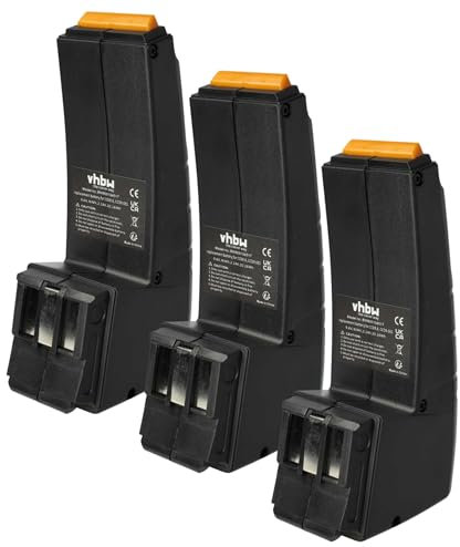 vhbw 3X Akku kompatibel mit Festo Festool FSP-488437, FSP-489257, FSP-486828, FSP-487512, BPH9.6C Werkzeug (2100 mAh, NiMH, 9,6 V)