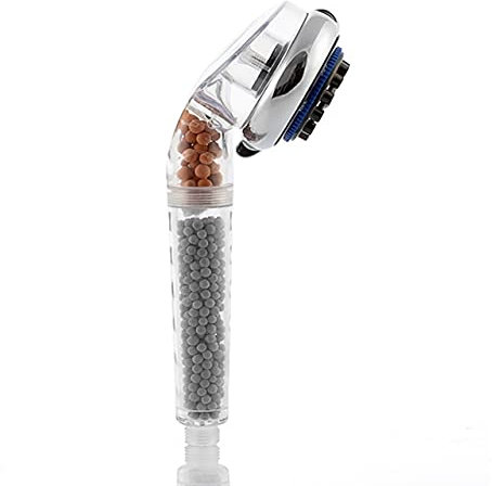 Turmalin Duschkopf mit Mineralsteinen