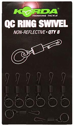Korda Kwik Change Ring Swivel , 10 Angelwirbel Größe:8