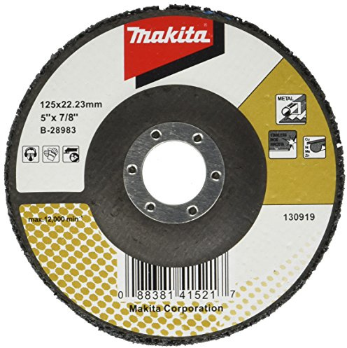 Makita B-28983 Reinigungsscheibe 125 mm, 1 Stück, Silikonkarbid, glasfaserverstärkt, für Stahl, Edelstahl, NE-Metalle