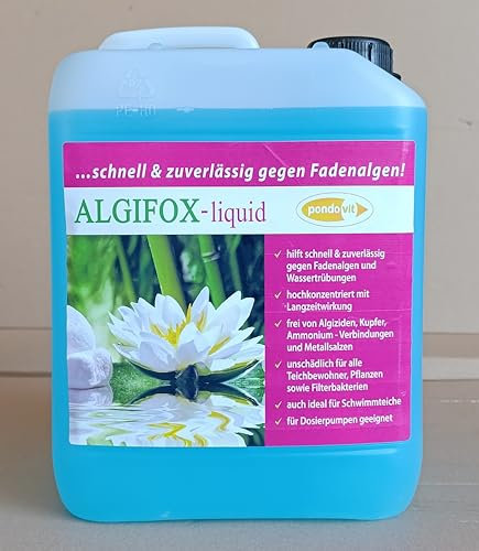 pondovit Algenmittel Algifox-Liquid 2500 ml gegen Fadenalgen Teich Koi