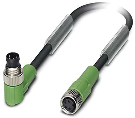 Phoenix Contact SAC-4P-M konfektioniertes Sensorkabel 4-adrig Stecker gewinkelt / M8 Buchse gerade, Länge 300mm