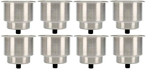 Amarine-made 8 stücke Edelstahl Cup Getränkehalter mit Abfluss Marine Boat Rv Camper