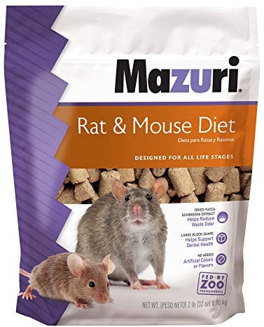 Mazuri Rat and Mouse Nutrional Complete Vegetarian Formulation Pet Food 2lbs
