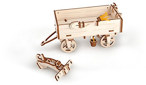 UGEARS 70006 Mechanischer Modellbausatz Anhänger zum Traktor