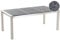 Beliani Gartentisch Basalt 180 cm 3 Tischplatten grau/schwarz/Silber Grosseto