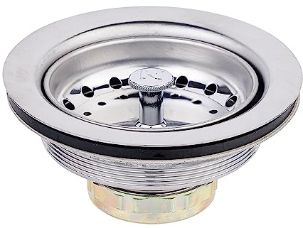 Keeney 1431SSBX Sink Strainer with Fixed Post Basket, Stainless Steel
