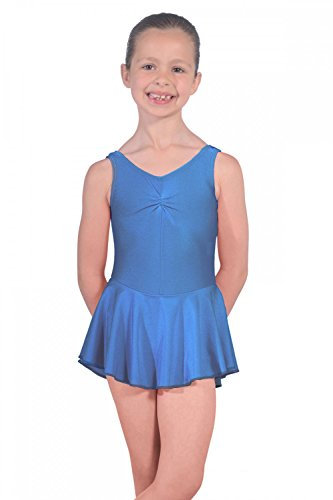 Sleeveless ISTD Junior Lycra Leotard With Skirt