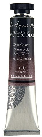 Sennelier Watercolour 21ml Tube S1 - Warm Sepia (440)