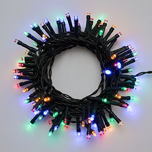 XMASKING Catena a Batteria 7,20 m, 180 LED Multicolor, con Giochi di Luce, Timer 6/18, luci Natalizie, luci Colorate, luci per L'Albero di Natale, luci a Batteria