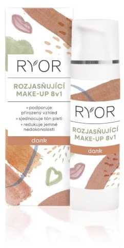 RYOR Decorative Care Brightening Foundation 8 In 1 Color Dark 1 oz