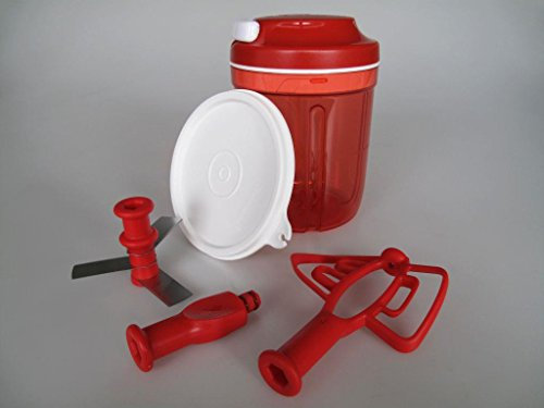 TUPPERWARE D20 TurboMAX rouge + couvercle blanc