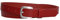 Vascavi Ledergürtel echt Leder Gürtel, Jeansgürtel, Hüftgürtel, Made in Germany, 2 cm breit und ca. 0.25 cm stark (110 cm Gesamtlänge 120 cm, Rot)