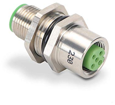 Murrelektronik stay connected M12 control cabinet bushing, 5-pin, A-coded.