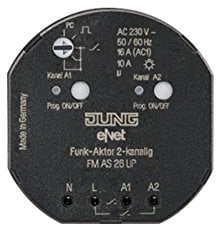 eNet Funk-Schalt-/Tastaktor 2fach Mini FMAS26UP