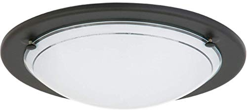 Wand- und Deckenleuchte Ufo schwarz/opalglas E27 1x MAX 60W