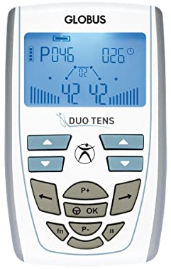 GLOBUS | Duo Tens, 2-Kanal-Elektrostimulationsgerät | 20 Programme für die Behandlung von Schmerzen und Beschwerden