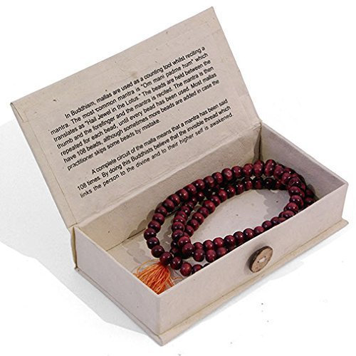 Mala Beads | Buddhist Mallah bead Rosary Beads | Om mani padme hum by Hippy Shack