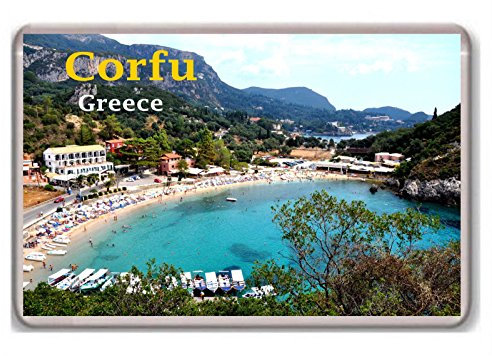 Corfu Greece fridge magnet,!!!! - Kühlschrankmagnet