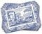 Blue Italian Placemats, Wood, Blue and White, 40.1 x 29 x 0.58 cm