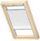 VELUX Original Wabenplissee, F06, Weiß, mit Grauer Führungsschiene