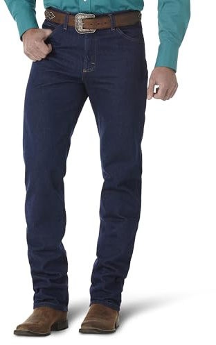 Wrangler Mens Premium Performance Cowboy Cut Regular Fit Jeans, Dark Stone, 31W x 38L