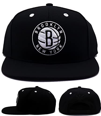 Brooklyn Nets Flat Bill Snap Back Adidas Mütze – OSFA