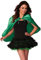 Fantasy Cape Costume Accessory,Green,One-Size,