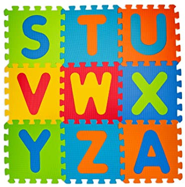 Teorema – Puzzle-Teppich, 9 Stück Buchstaben