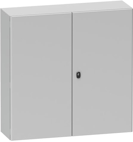 Schneider NSYS3D121240D Spacial S3D Porte complète sans Plaque de Montage Hauteur 1200 x T400 IP55 IK10 RAL7035
