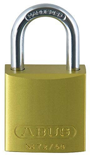 ABUS Aluminium-Vorhangschloss 72/40, gelb, 43603