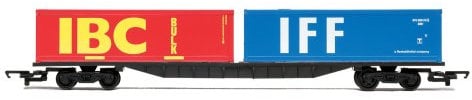 RailRoad BR, FFA Containerwagen, mit 2 x 30-Fuß-Containern, Epoche 7, Silber