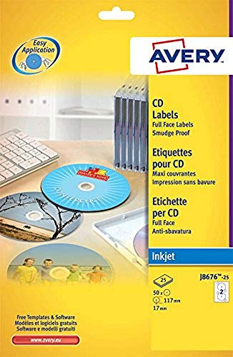 AVERY 708838 Multimediaetikette für Cd/Dvd