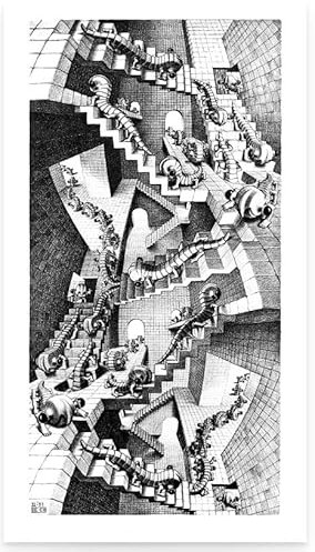 M.c. Escher - Treppenhaus 28 Poster / Kunstdruck (45 x 79)