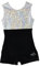 Obersee O3GL017CXS - Mädchen Gymnastikanzug, Größe XS, black velvet biketard