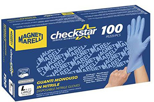 Magneti Marelli 98136 Guanti Monouso, Taglia Large, 100 Pezzi