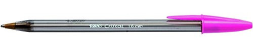 Bic CRISTAL FUN Lot de 10 Stylos bille 1,6 mm de large pâte d'encre rose