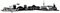 Samunshi® Stuttgart Skyline Aufkleber Sticker Autoaufkleber City Gedruckt - 20x4,1cm schwarz