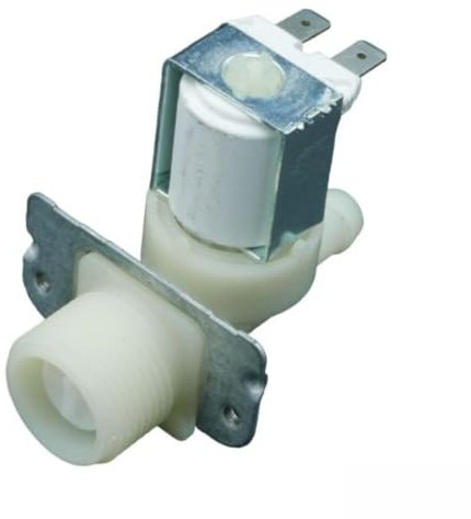 Bitron, Elettrovalvola Singola Universale Solenoide FG1WAY Tipo 329, EV Singola 180°, Portata 8L, Per Lavatrice e Lavastoviglie, Diametro di Uscita 12 mm