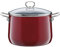 Riess, 0705-008, pentola per carne con coperchio in vetro, NOUVELLE, ROSSO extra forte, diametro 24 cm, altezza 23,5 cm, capacità 6,5 litri, smaltato, induzione