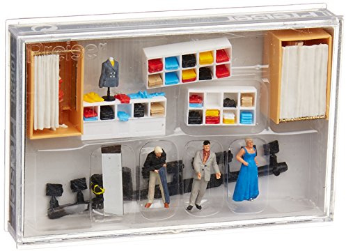 Preiser 1/87 th – pr10628 – Modelleisenbahnen – Charaktere versucht der Kleidung mit 2 Bäder Anprobe kann Man