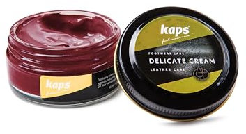 Kaps Shoe Care Cream, Intensive Leather Care and Nourishing, Delicate (112 - red)